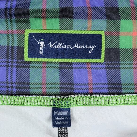 William Murray Athletic Tennis Golf Skort Women M Green Plaid Pockets Activewear - Picture 2 of 13